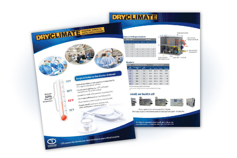 Dry Climate Hospital Surgical Suite Application Flyer